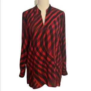 VINCE CAMUTO geometric tunic dress top